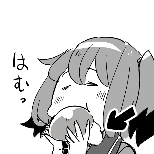 マリトッツォ食べる国後ちゃん 