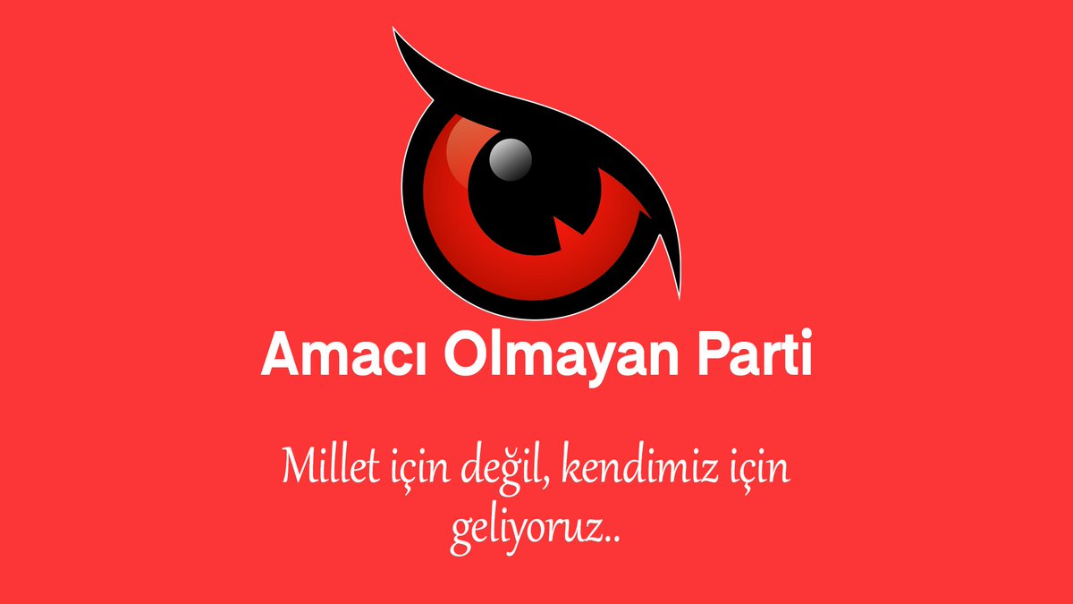 Partimiz; üyelerimize, Z kuşağına ve millete hayırlı uğurlu olsun. AOP Vakti #AmacıOlmayanParti