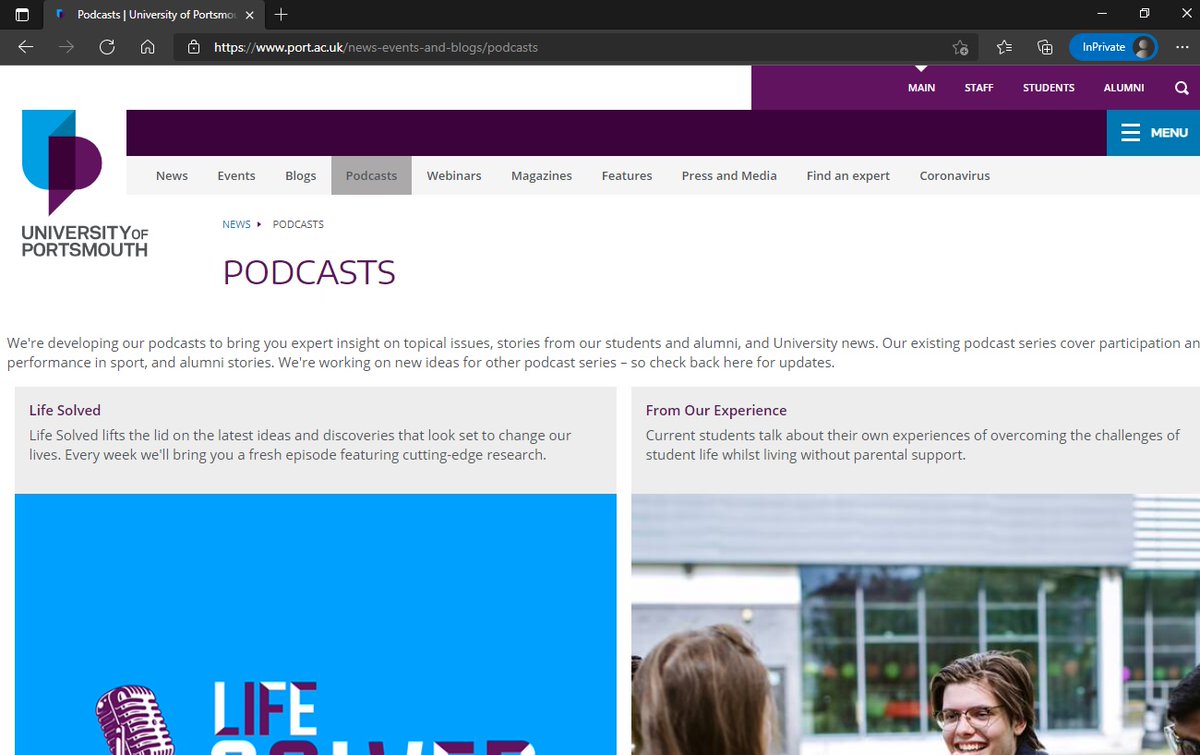 Today we've been listening to the From Our Experience podcast port.ac.uk/news-events-an…. The podcast features students with experience of care and estrangement talking about life at <a href="/portsmouthuni/">University of Portsmouth</a>