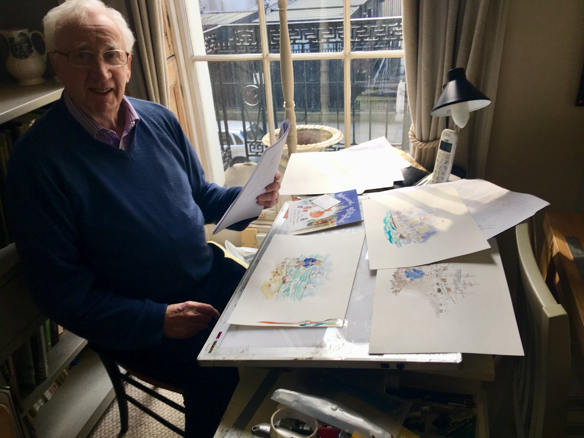 Coram's tweet image. Today we remember artist Albany Wiseman on what would have been his 91st birthday. 

Albany who sadly passed away earlier this year worked with us for many years and illustrated our children&apos;s book &apos;Captain Coram: Champion For Children&apos; to mark the 350th birthday of our founder.