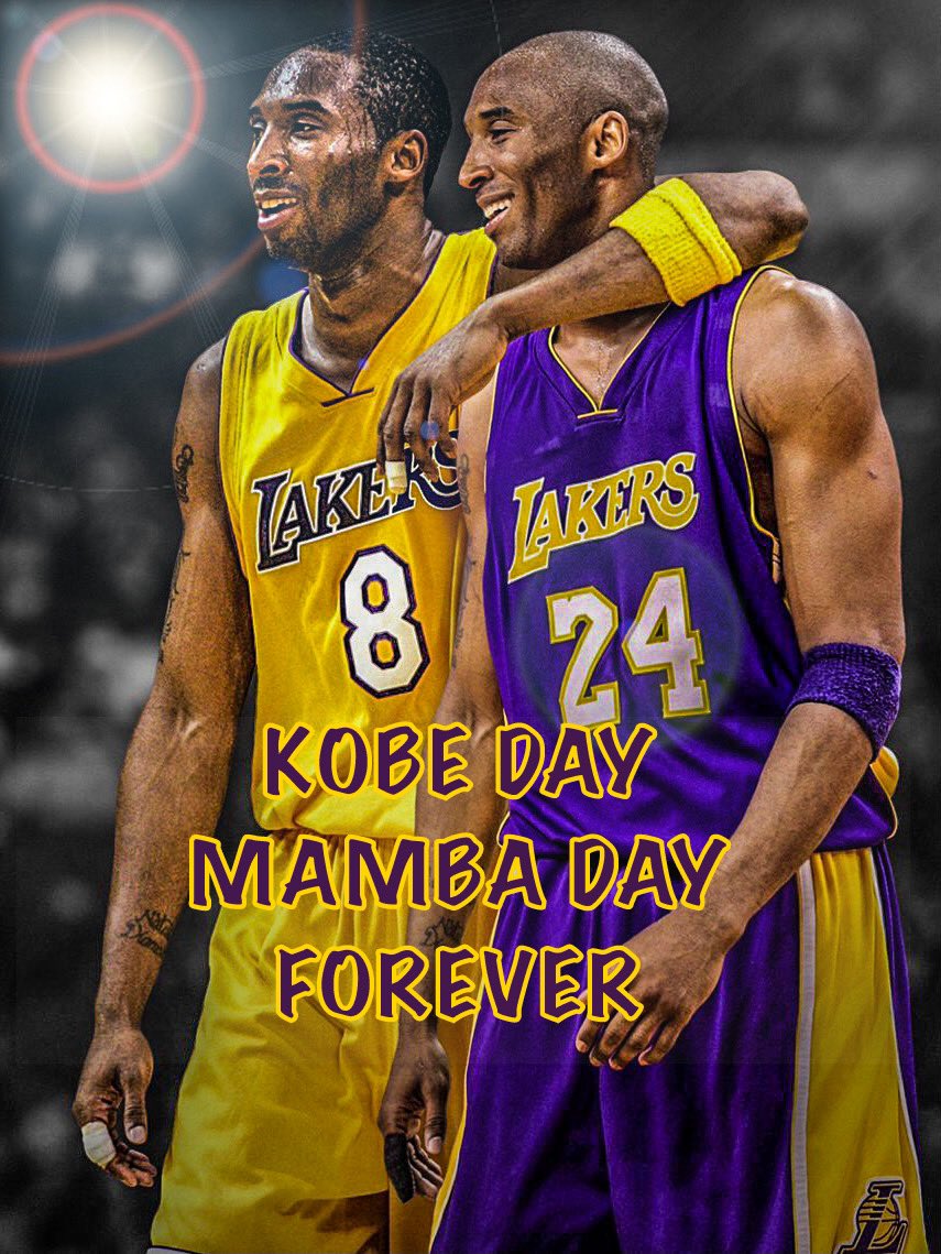 Mamba Day or Kobe Day? 🐍🤔 Yes, there is a difference! 💜💛 : r