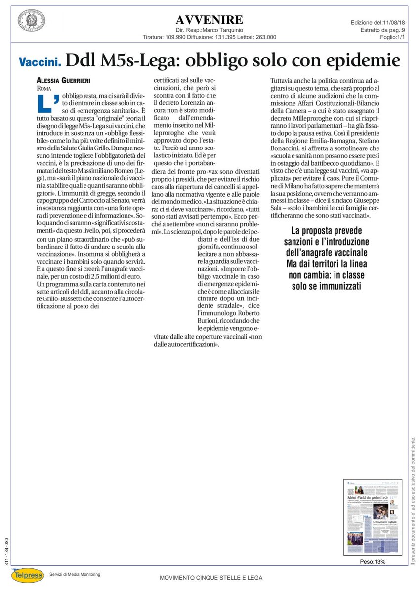 #vaccinoobbligatorio cosa pensavano dei vaccini giusto 3 anni fa #M5S?