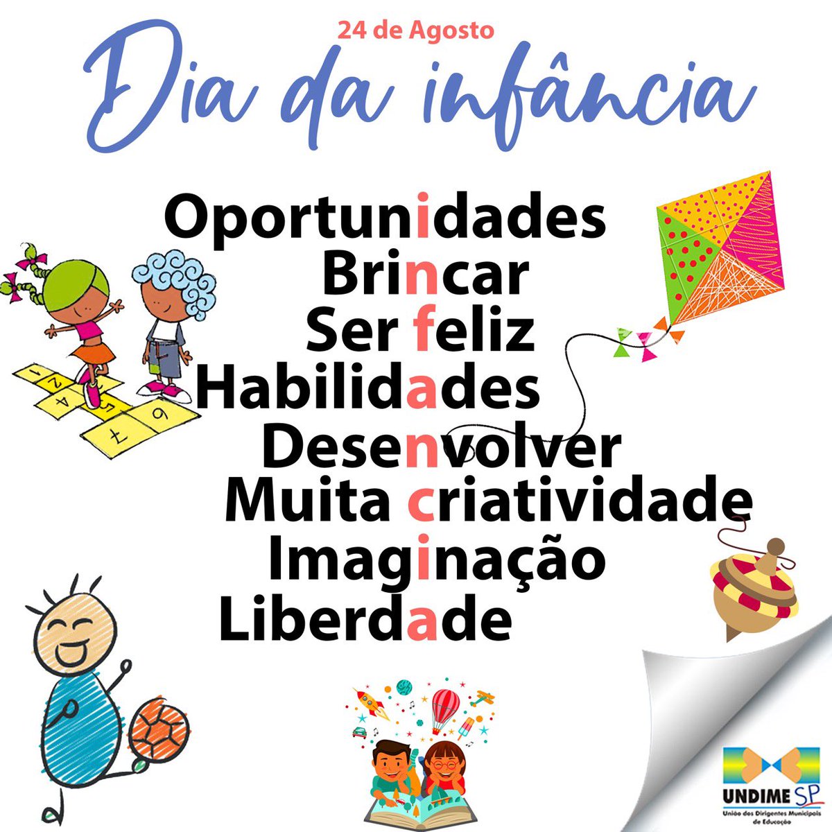 UndimeSP's tweet photo. 24 de Agosto - Dia da Infância https://t.co/36N43Hx9wu