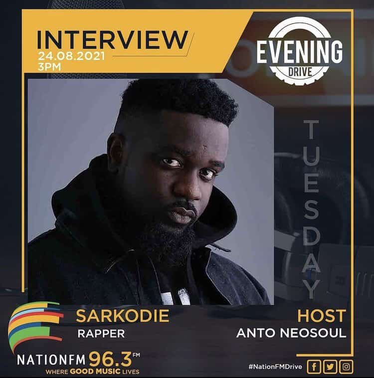 SAKUMONOSARK's tweet image. #InterviewAlert 🚨 
@antoneosoul will be hanging out with @sarkodie , the Best Rapper in Africa, on the #NationFmDrive At 3PM

Don’t Miss Out!! #NoPressureAlbum #SarkodieLiveInKenya