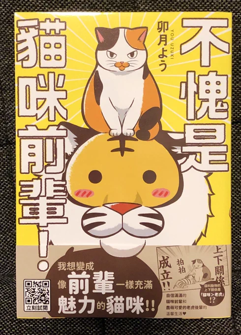 ネコ先輩さすがです!台湾版
献本頂きました!すごい!漢字でいっぱいです(*゜▽゜)効果音がおもしろい〜 