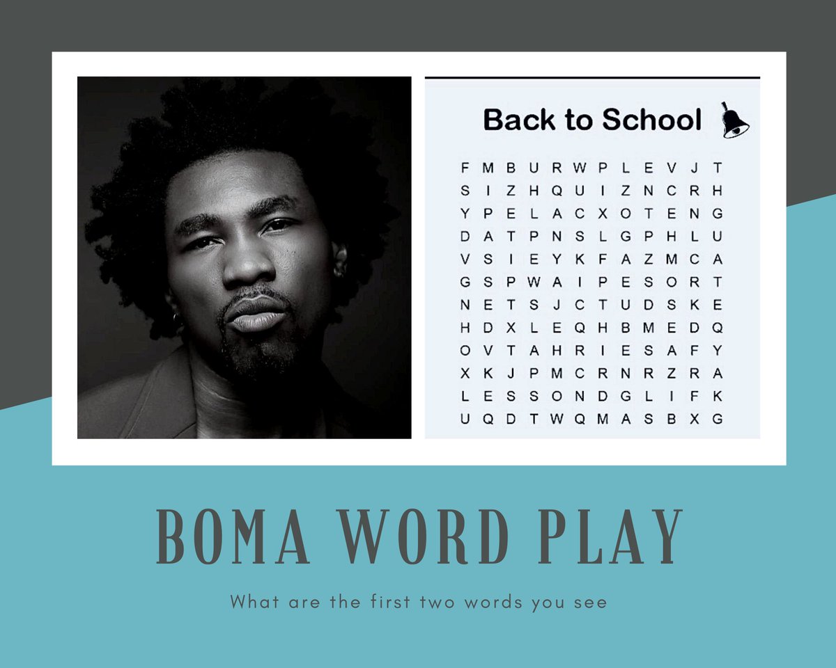 bomaMakpore's tweet photo. Let’s do some word puzzle tell me the first two words you see and let’s see how good your are 👍
#BBNaijia6 #okrogeng #MondayMotivation #teamboma #Bravehearts https://t.co/K0z8XGGj2Q
