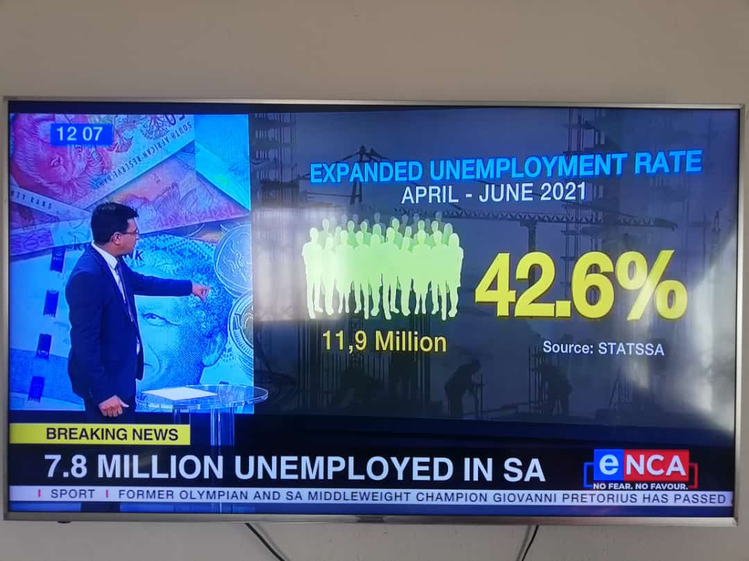 Unemployment rate 😭 💦

Every person has an idea that is bright enough to succeed. 

Let's  believe in our future #LetsHelpEachOther #LetsGrowEachOther
@eNCA
#DJSBU Duduzane #NoVaccine
#malema #unemployment Julius
#djzinhle #ShutdownSA #MTN8
#techtuesday SANDF Dubai Home Affairs