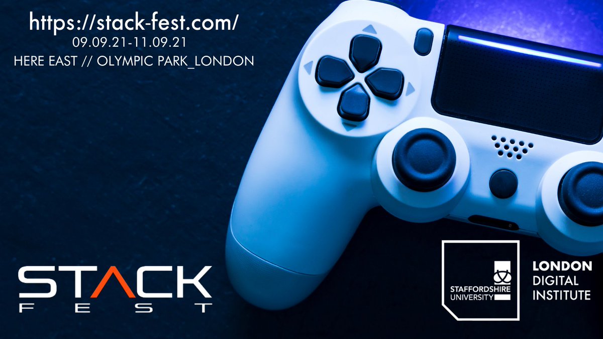 UniofStaffsLDN's tweet photo. Not long now!!
We are the proud educaton partner for @stack_fest
Don’t forget to get your hands on your tickets for the UK’s brand new esports festival 🎮
➡️ Tickets available through:
https://t.co/LWkCMLeyNr
#stackfest #nextlevellondon #createtheuncreated #weseeyourpotential https://t.co/81dwec5SL4