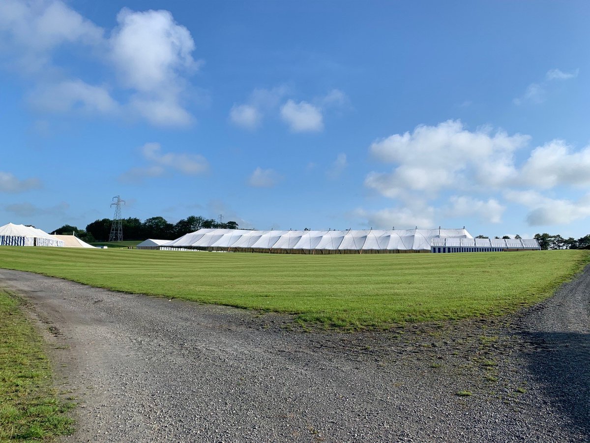 Fantastic to see the marquees going up on the Showground. Not long to go till Show days! @crockerbros #exciting #Cumbria #showtime