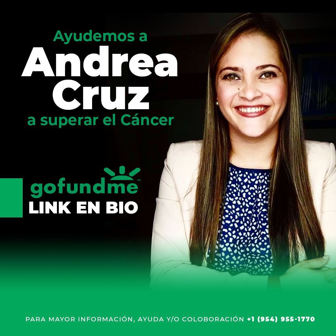<a href="/andreacruzbrach/">Andrea Cruz Bracho</a> necesita de nuestro apoyo. 
Te toco duro pero… ¡tú puedes amiga!

gofundme.com/f/ayudemos-a-a…