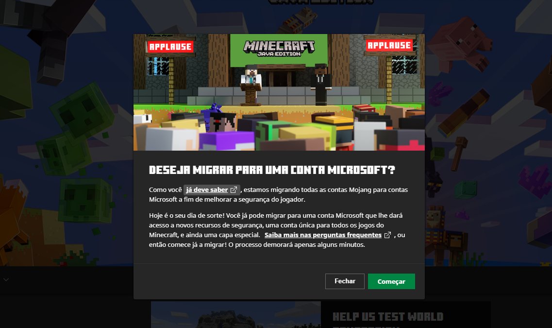 Vai jogar Minecraft? Agora precisa de uma conta da Microsoft