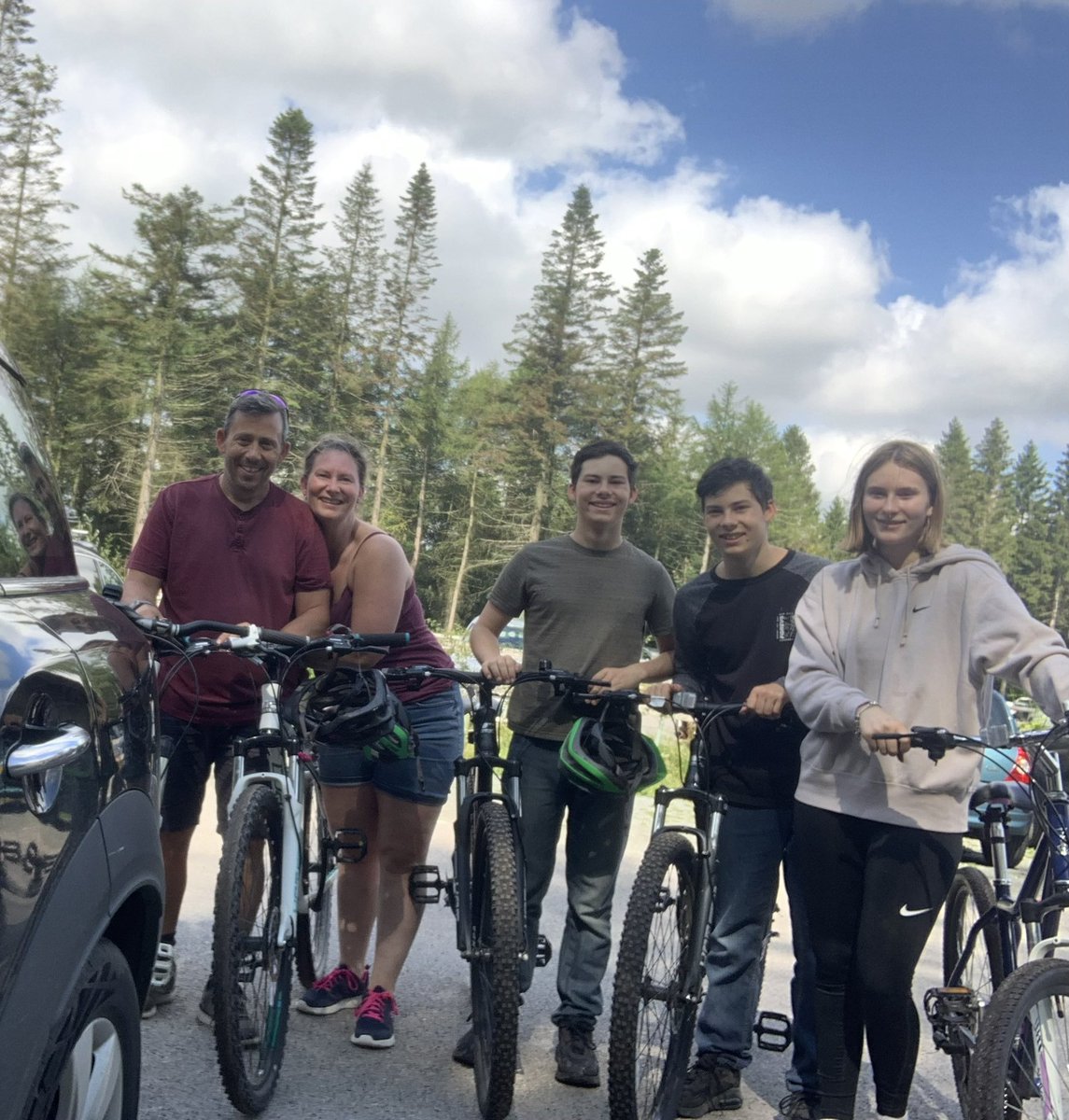 Family day out mountain biking. <a href="/MarkHill03/">Mark Hill</a> #wendoverwoods