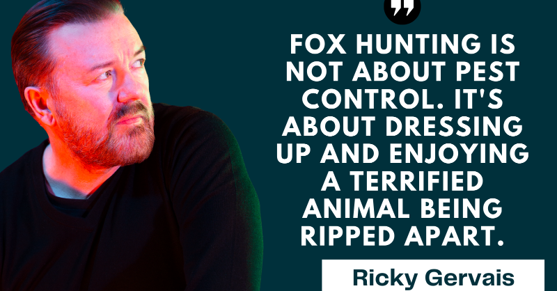 ProtectTheWild_'s tweet image. RT if you agree with @rickygervais