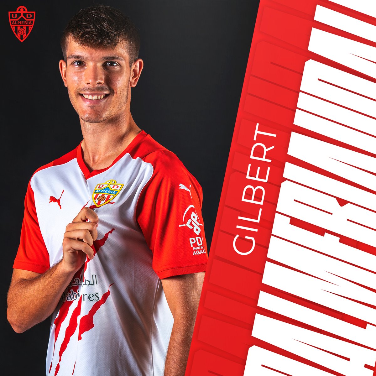 AcademiaUDA's tweet photo. 🤝 @Carlos_GH11 refuerza el ataque del filial de la UD Almería

▪️ El delantero de 22 años llega procedente del Mallorca B y firma para las próximas dos temporadas

→ https://t.co/LjKTrL6eGV

¡Bienvenido, Gilbert! 🔴⚪️ https://t.co/mGpqrkDbS9