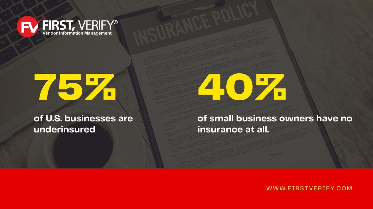 FIRSTVERIFY's tweet image. So, the chances of you working with a third party that does not have the required coverage in place are high. Read here: firstverify.com/fv-blog/5-reas…

#thirdpartyinsurance #insurance #safetymanagement #riskamangement #constructionsafetyinspection #construction #vendormanagement