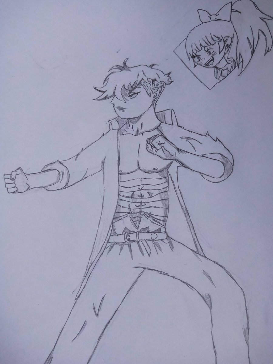 Infinity8Domain's tweet photo. Riki &amp; Kyoko 

You guys should bless us with a drawing of Riki WITH his jacket on. Not in the 16-bit version which is why I drew this. 🙏🏽

#RiverCityGirls #RiverCityGirls2 #Riki #Kyoko @WayForward https://t.co/258fWN5NMs