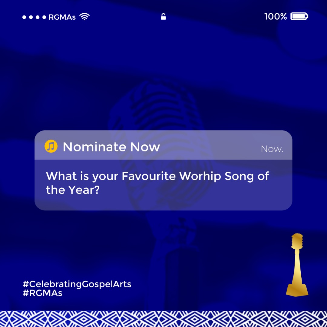 rgmawards's tweet photo. That Worship song which makes you feel closer to God

#CelebratingGospelArts
#RGMAs https://t.co/JUXjVGG7Tc