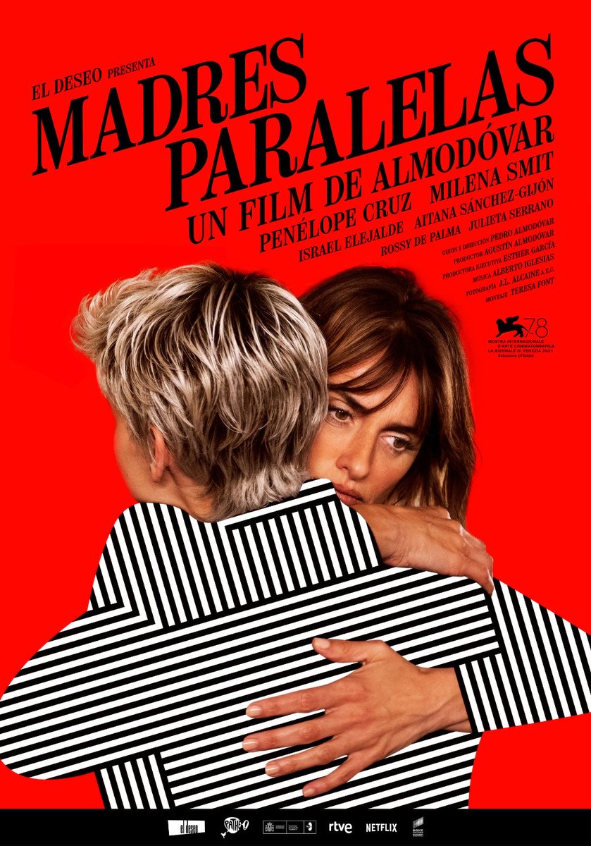 AgustinAlmo's tweet photo. Estrenamos póster oficial de #MadresParalelas y nueva fecha de estreno el 8 de Octubre próximo. https://t.co/70Z2rTvwxB