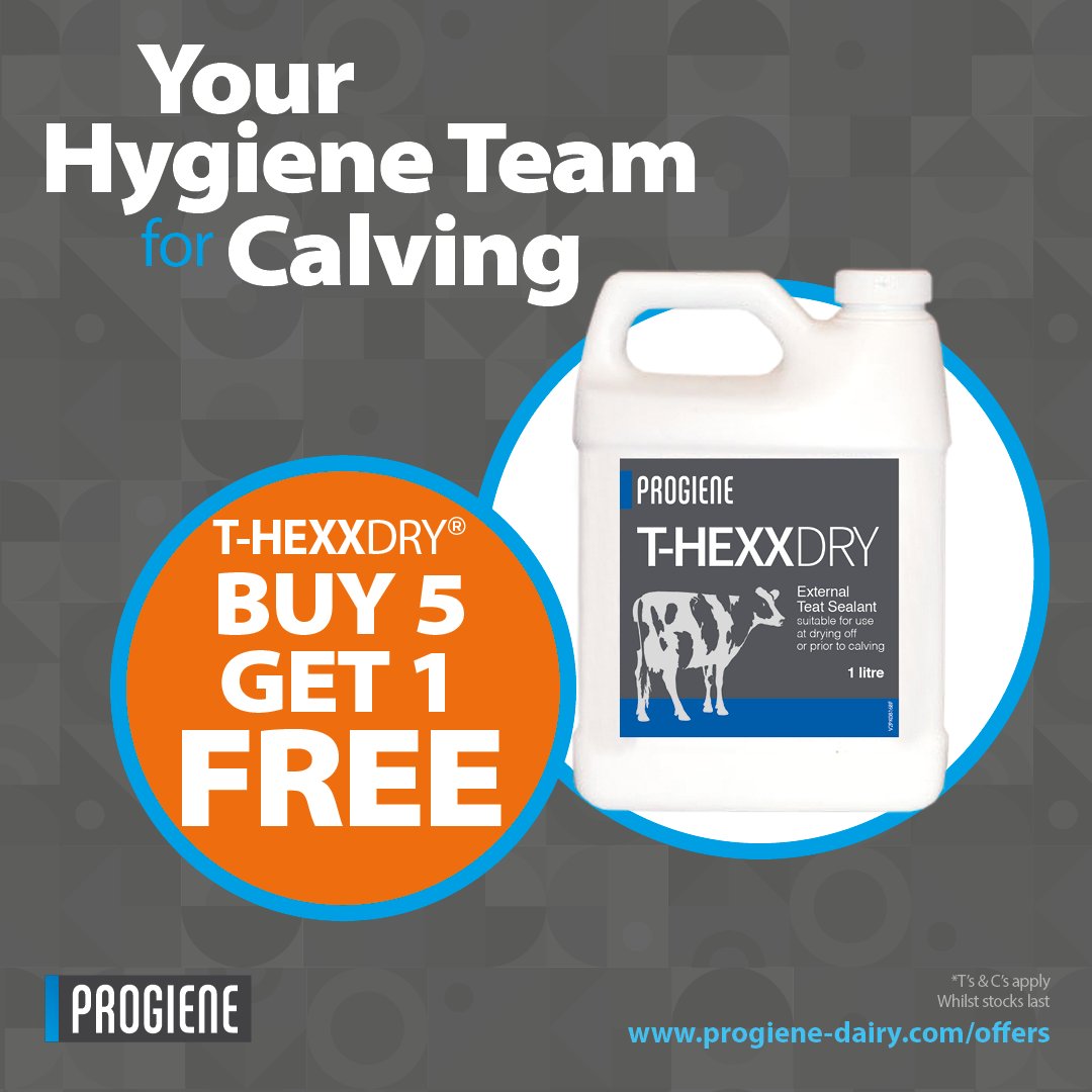 ProgieneDairy's tweet photo. Have you seen our Progiene T-HEXX® DRY Offer?  Ask your supplier today -while stocks last, during August
https://t.co/808lPwHXU5 https://t.co/bvuNFprNCG