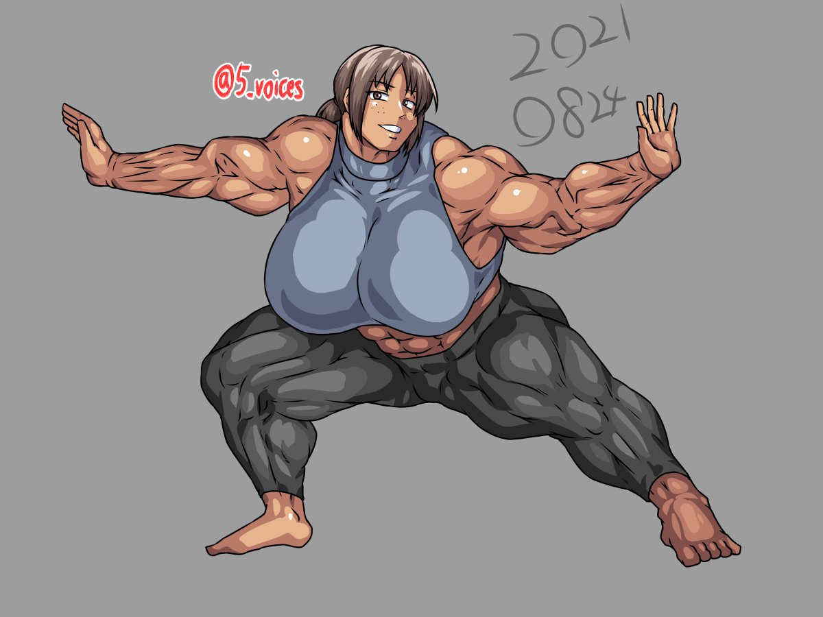 ボディビル模写。今日はユミル。 