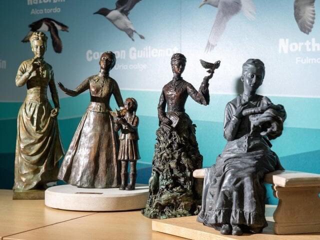 TessaBoase's tweet photo. If you’re in #Suffolk, come and see the Emily Williamson statuettes - #RSPB founder who called out the fashion for feathered hats, 1889. Plumage Act passed 1921. A 30 year battle 😓 These women had staying power. #BeMoreEmily #womeninconservation #lovenature https://t.co/WmOXLs6mCw