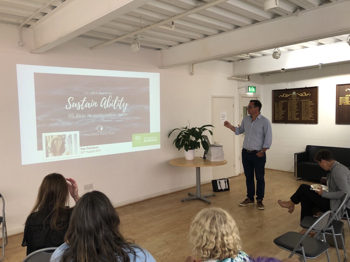 SustainableBI's tweet image. ⁦@RollodeSaus⁩ and Kay Davidson ⁦@ASKAYStyle⁩ kick off the launch for the September Sustain Ability challenge - 30 sustainable switches everyone can try