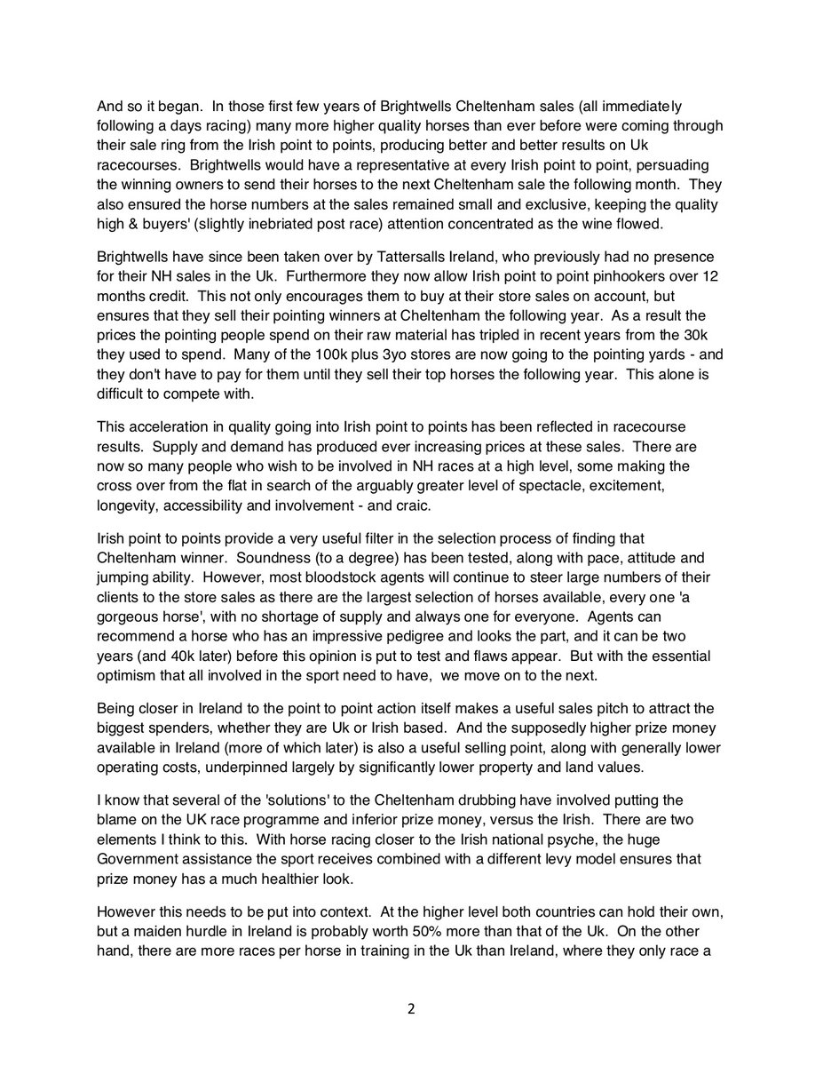 nickluck's tweet photo. This morning, I spoke at length with trainer @VenetiaWRacing, about the attached letter she sent me, outlining why she believes the British based jumps horses have been underperforming compared to their Irish counterparts.

Full interview: https://t.co/UdppbQfWVD https://t.co/dbbDrDdFxp