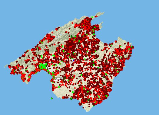 Estimats menorquins que viviu com mai el "turisme de qualitat": Preneu mesures demà o passareu de ser una illa a una ciutat enmig de la mar. Mallorca ha passat de 40.000 a més d 150.000 places de lloguer turístic en un alè. Aquestes són les 144.00 d'Airbnb. No agafeu aquest camí!