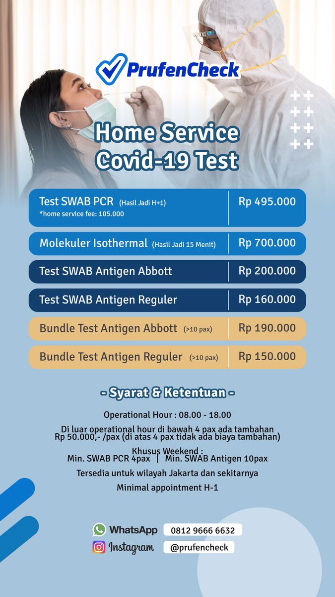 oguyitem's tweet photo. For Book 0812 9666 6632 
#homeservice #swabtest #ishotermal #pcr #antigen #reguler #abbot https://t.co/3eABEGA29f