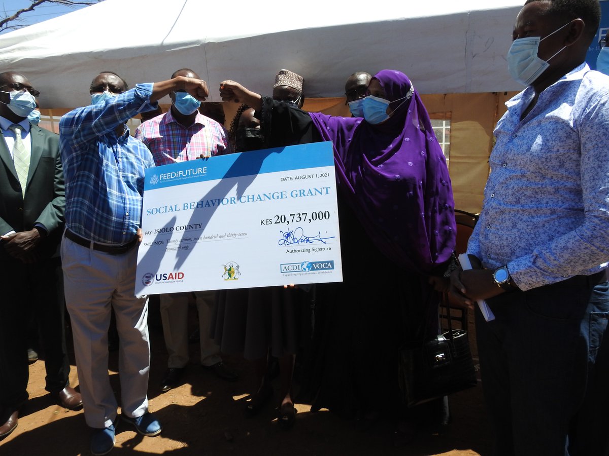 #Happeningnow @Governorkuti of @isioloCounty011 flags off in-kind grant from @USAIDKenya to support cooperative development, social behavior change campaign among the livestock communities, and #COVID19 response in @isioloCounty011. #USAIDtransforms