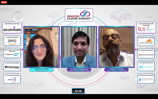 NasscomEvents's tweet photo. “Upskilling is sacrosanct for successful migration and monitoring of cloud. Empowering teams and training employees must be a priority.” shares Dr Vishal Rajgarhia, Finecure Pharmaceuticals Ltd at the #NASSCOMCloudSummit.

Register for free: https://t.co/m9Ne5id1DR https://t.co/QyyTvclOoJ