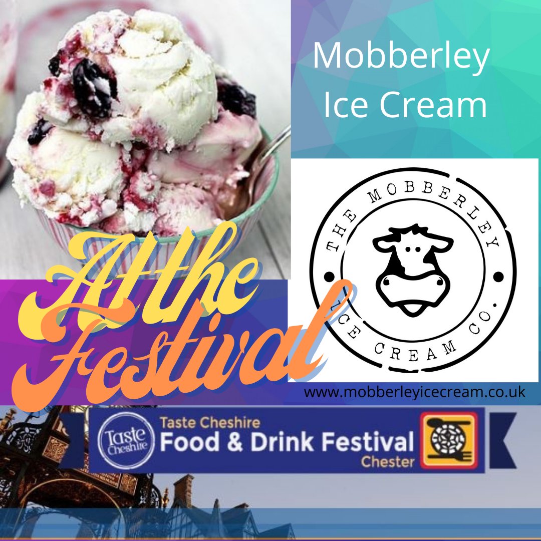 It's Bank holiday weekend and the forecast is for Sunshine so we have to have ICE CREAM. 🍦❤️
And not just any Ice Cream... only the best will do!
So we are thrilled The Mobberley Ice Cream Company are coming to our festival.
chesterfoodanddrink.co.uk
