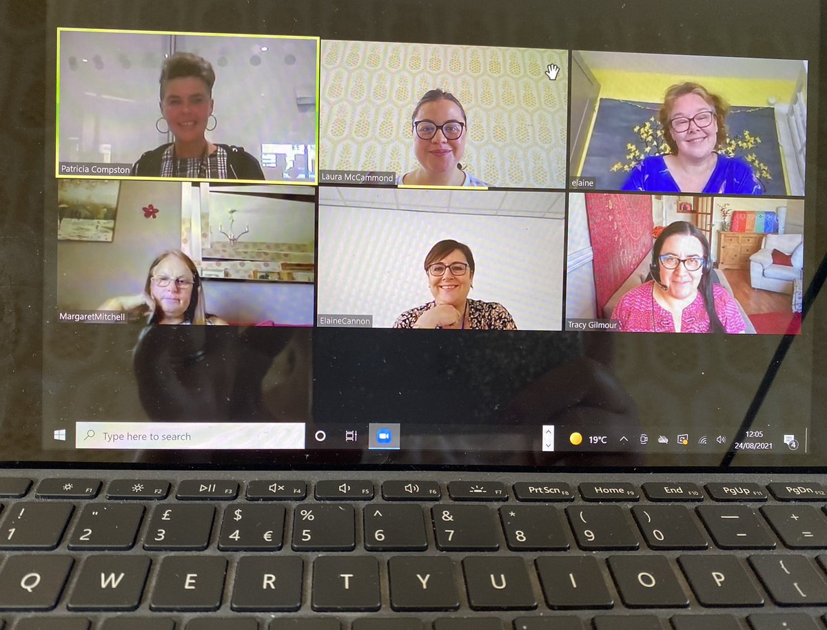 Great to catch up as a team today albeit via video call as we are all so busy across Inverclyde! Remember your link workers can support you via phone, in person and video call including out and about for walk and talks. #linkworking #socialprescribing #helpforyou