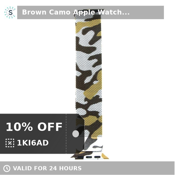 Straptastic1's tweet photo. Check out this bestseller 
😍 Brown Camo Apple Watch Milanese Strap 😍
Only £24.99. 

Shop now &amp; get an extra 10% off!
👉👉 https://t.co/0196DfkYvA https://t.co/b4ou2chVHX