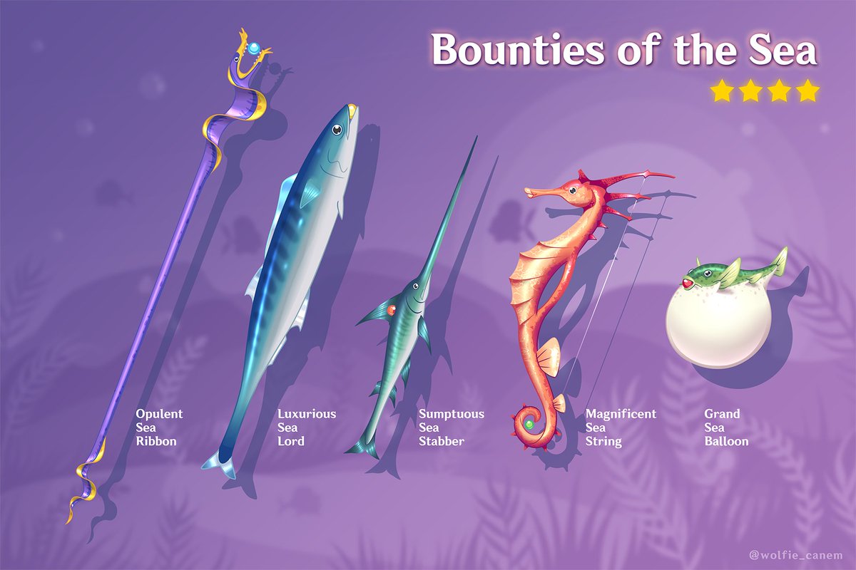 wolfie_canem's tweet photo. Luxurious Sea Lord EXPANDED weapon series. :D

#Genshin_Impact #genshinmemes 
#GIM 

@GenshinImpact @Genshinmem https://t.co/SD1mVmGhuK