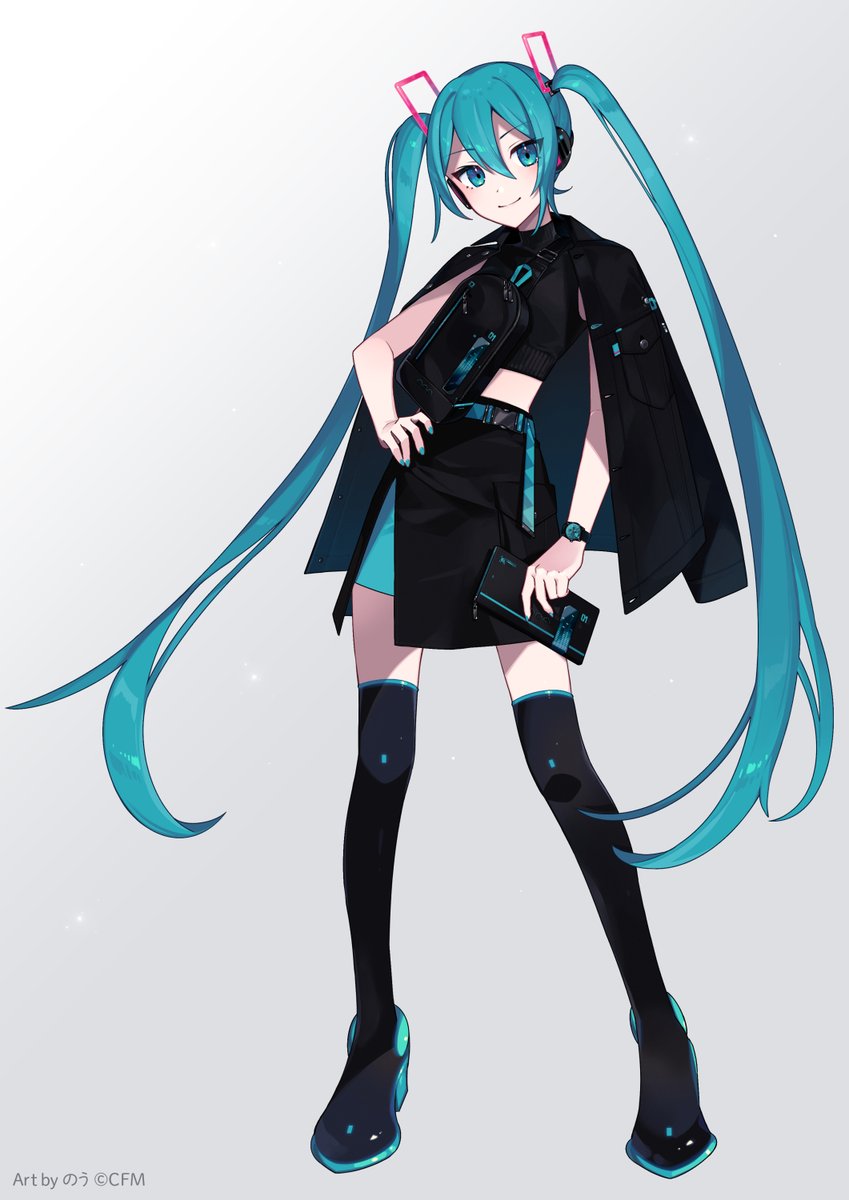 初音ミク「SuperGroupies×初音ミク 」|のうのイラスト