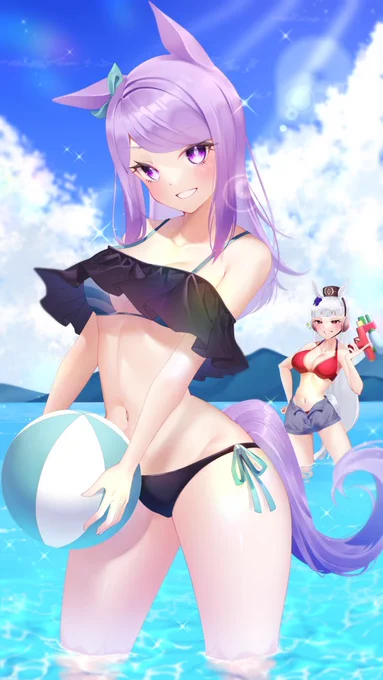 #ハーフアニバーサリーだからお気に入りのウマ娘イラストを見てくれ
💕💕 