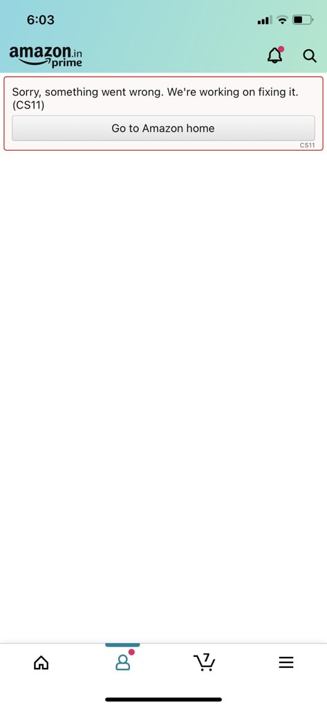 BlossomForever2's tweet photo. @AmazonHelp It’s been over 7 hours now ? I don’t think a downtime should take so many hours to resolve https://t.co/YMc99PThst
