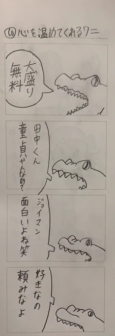 心を温めてくれるワニ 