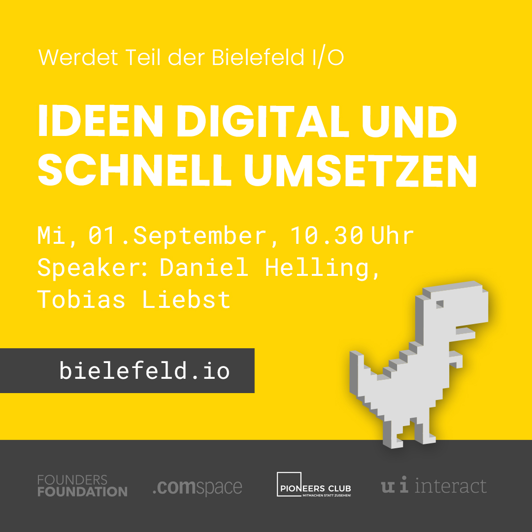 ui_interact's tweet image. In einer Woche ist es soweit, die Bielefeld I/O Woche startet. Spannende Vorträge warten auf euch!
Wir starten direkt nächste Woche Dienstag, am 31.08.2021 um 10:30 Uhr und erzählen euch was zum Thema Ethik im UX Design.
Anmeldung über den Link: bit.ly/2VlqIdj
