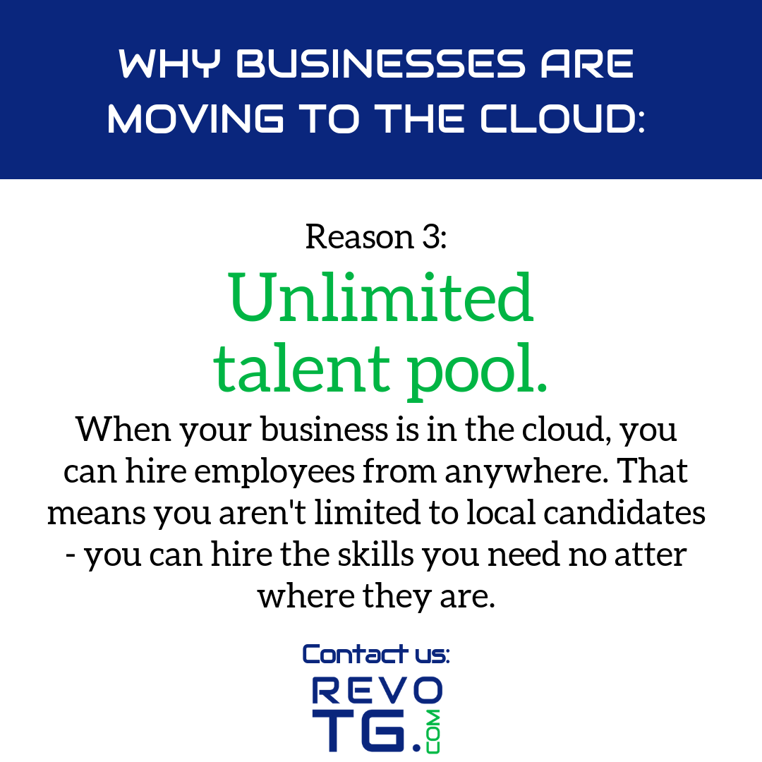 GraceComputers1's tweet photo. If your work is based in the cloud, you can hire from anywhere because they can access everything from anywhere. No more settling for the person with some of the skills that happens to be local.
Contact us to talk about how you can move to the cloud.
#cloud #ITSupport #helpdesk https://t.co/nAnEnAKk5Z