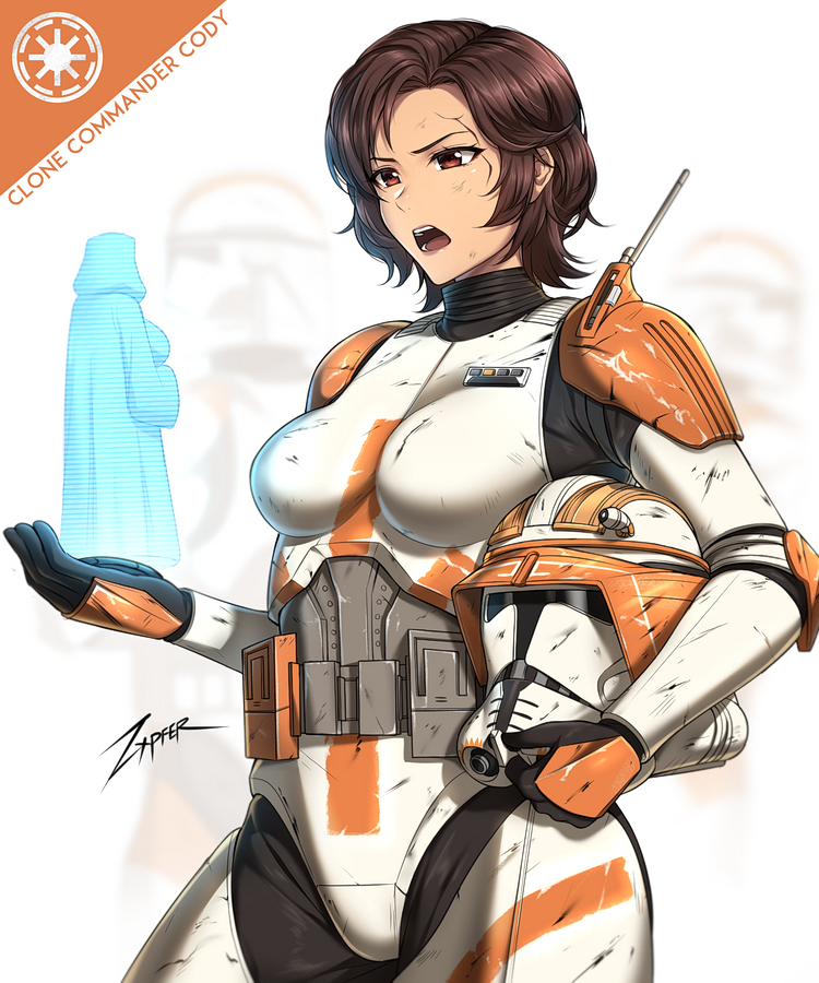 Halaste's tweet photo. Clone commander Cody genderswap!
#starwars https://t.co/EMOBYsikVZ