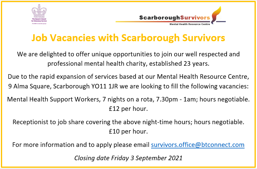 We have unique opportunities for more staff to join our team to meet the growing demands of our professional mental health services in Scarborough.
#mentalhealth #Jobs