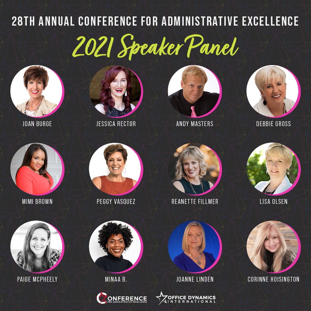 OfficeDynamics's tweet photo. Every speaker for the 28th Conference for Administrative Excellence was strategically selected for their unique perspective, industry insight, and frontline know-how. Learn more about this year’s powerful lineup. https://t.co/xZYMmPbPVC
#adminconf https://t.co/aCr8avqcRV