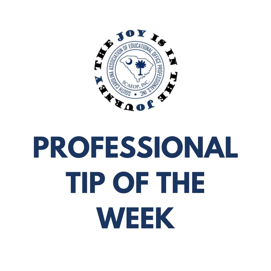 Check out this week's Professional Tip of the Week at ow.ly/yqSB50FWuOV