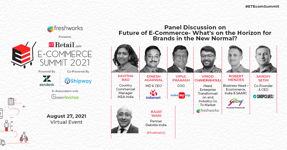 ETRetail's tweet photo. #ETEcomSummit Presents Speakers for our Panel Discussion Topic "Future of E-commerce- What's on the Horizon for Brands in the New Normal?"
Register Now -https://t.co/FTe52lEge1
#retailers #ecommerceindustry #Businessforums #countdownbegins #Retailtechnology #futurebusiness https://t.co/rhMGnuaAAC