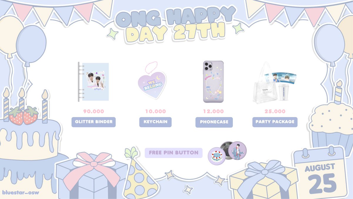 bluestar_osw's tweet photo. Hi fellow WELOs 🥳💙
To celebrate #ONGSEONGWU birthday in few hours we will have some stock sales with the best price! If you are interested on purchasing, just place your order on the Shopee link below : https://t.co/v9FGLtgfu5

#스물일곱_반짝이는_여름별_옹성우
#HAPPY_ONG_DAY https://t.co/qsPqzysi6z