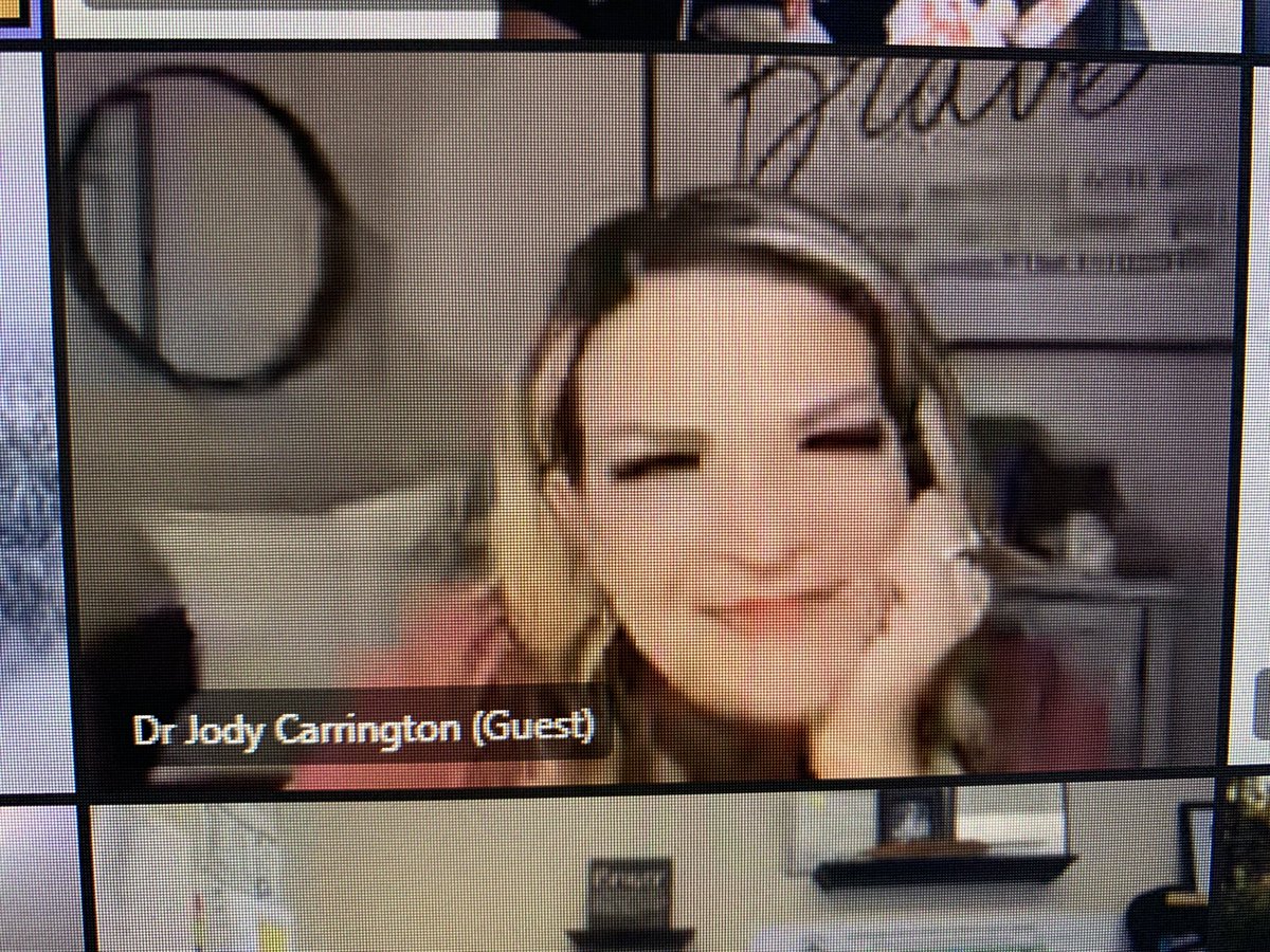 Kicking off the morning with the ah-mazing <a href="/DrJCarrington/">Dr. Jody Carrington • Psychologist</a> . No caffeine required! How’s your morning going?! <a href="/SGDSBoard/">SGDSB</a>