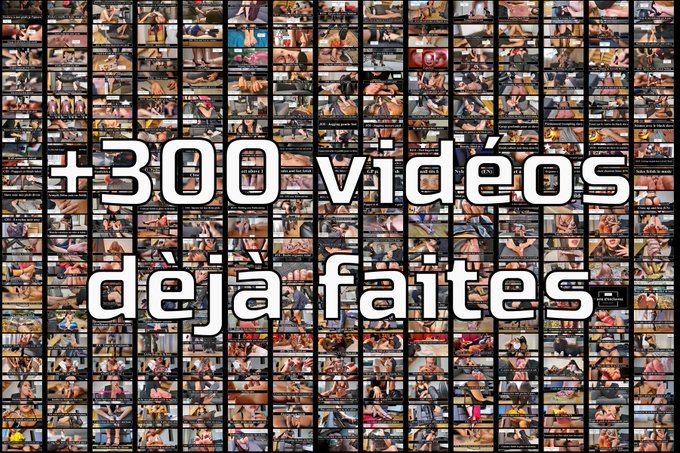 + 300 vidéos sont disponibles impossibles de ne pas trouver ce qui te rend tout dur💪
°
Une grande partie