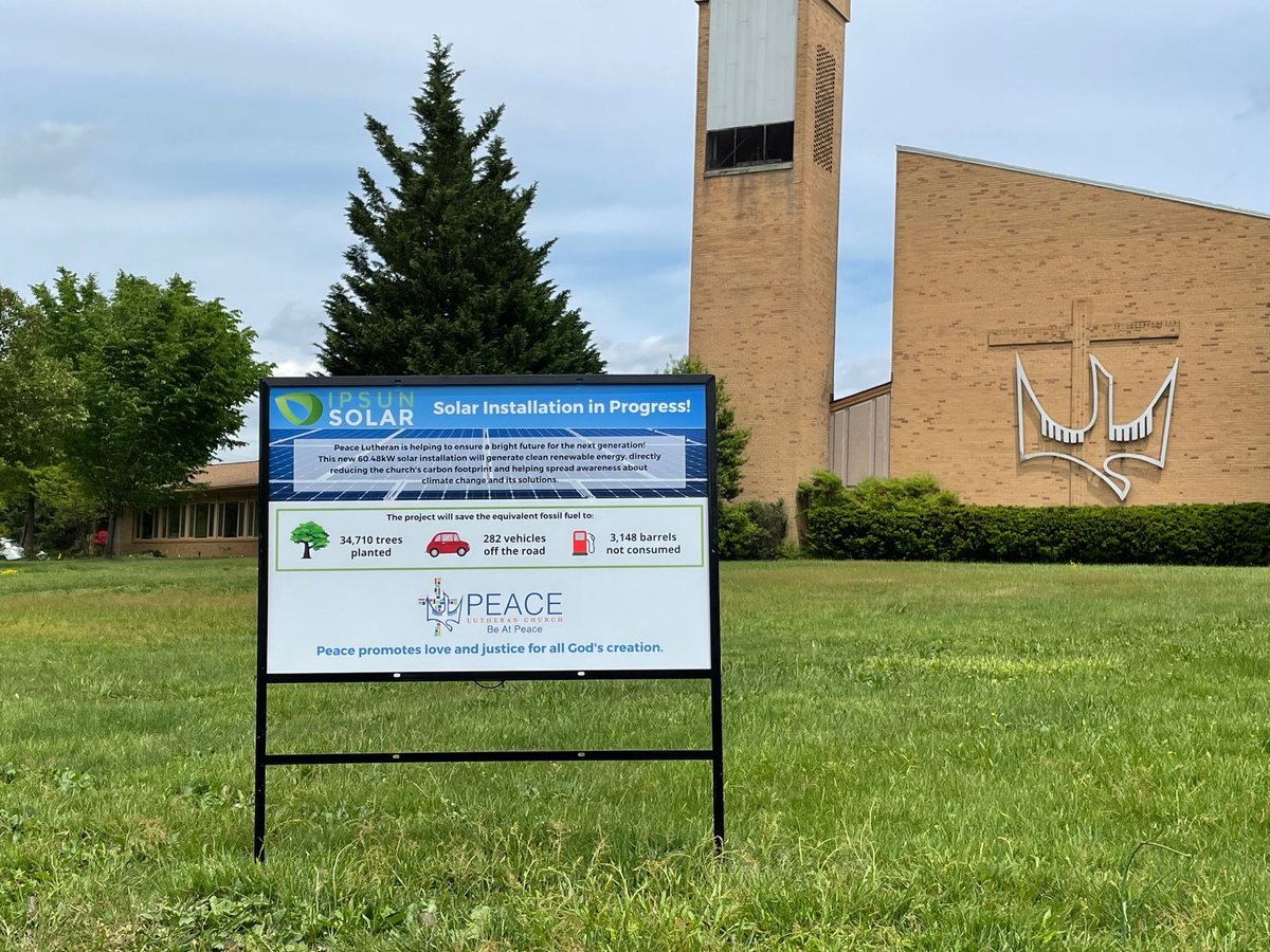IPLdmv's tweet image. Today, @PELCAlexandria will be welcoming Sen. @MarkWarner's staff to see the church's solar panels, rain gardens &amp;amp; commitment to racial justice first-hand. VA faith communities call on Sen. Warner to follow our lead, starting w/a Clean Electricity Payment Plan. #Actnowonclimate